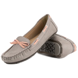 Tullo Mocassins en daim élégants gris 5
