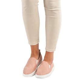 Tullo Slipons en daim roses 1