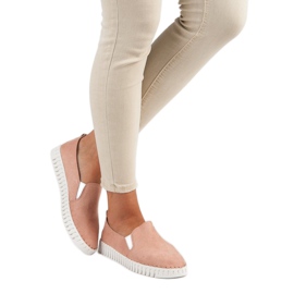 Tullo Slipons en daim roses 2