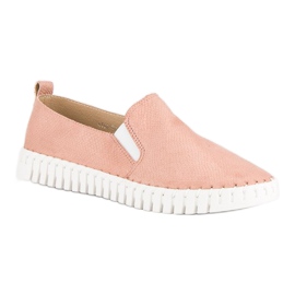 Tullo Slipons en daim roses 5