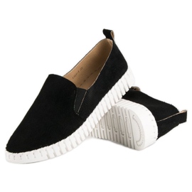 Tullo Slippers en daim noirs le noir 4