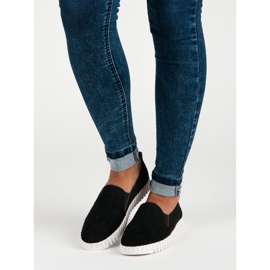 Tullo Slippers en daim noirs le noir 6