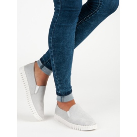 Tullo Mocassins en daim gris 3