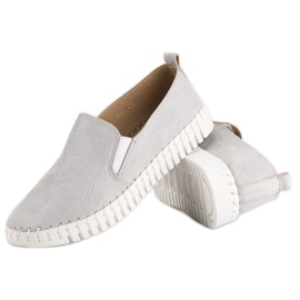 Tullo Mocassins en daim gris 5