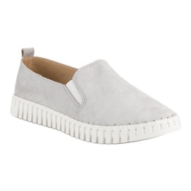 Tullo Mocassins en daim gris 6