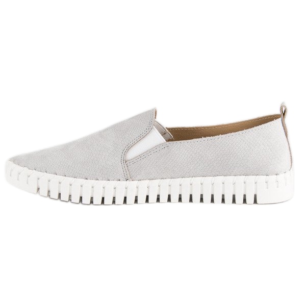 Tullo Mocassins en daim gris 1