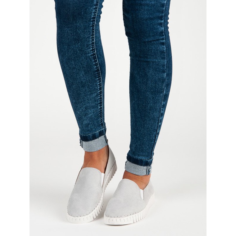 Tullo Mocassins en daim gris 2