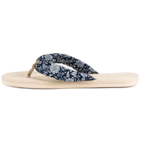 Ax Boxing Tongs espadrilles blanc bleu marine 1