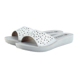 Chaussons ajourés argent INBLU BM30 gris 3