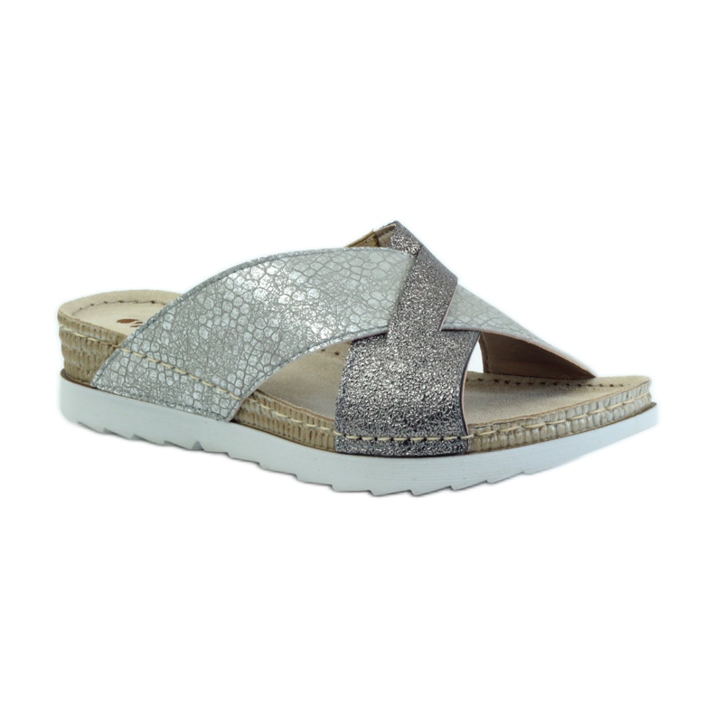 Chaussons KOMFORT INBLU 010 argent gris 1
