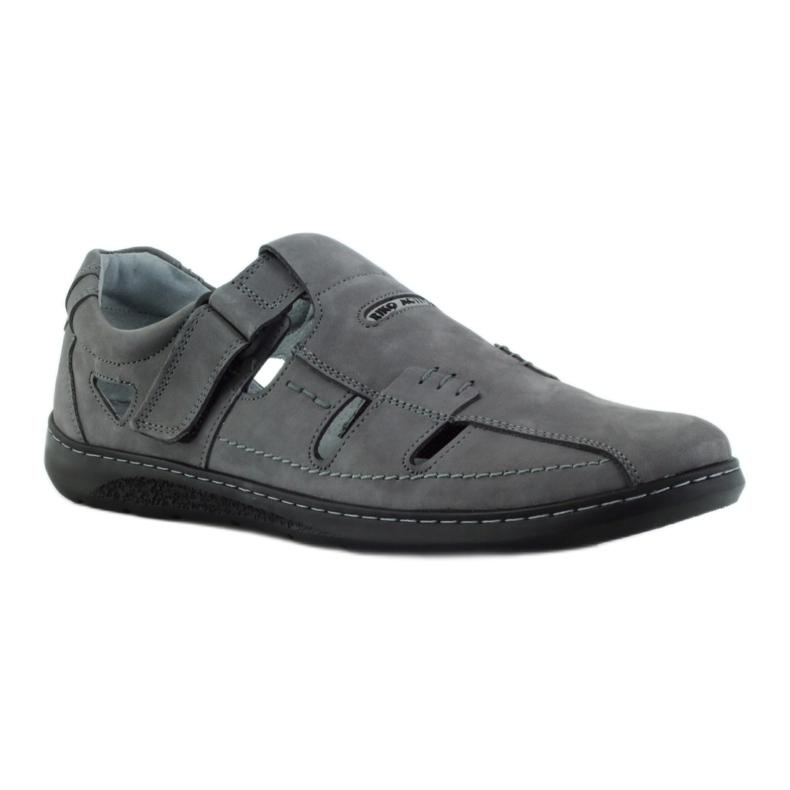 Riko chaussures pour hommes sandales 851 gris 1
