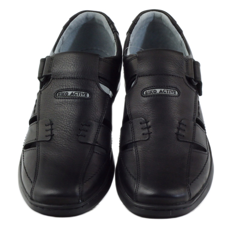 Chaussures Riko sandales pour hommes 851 gris 4