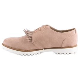 Chaussures bohèmes en daim nouées brun 5