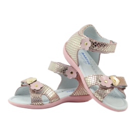 Sandales fleurs Bartek 31794 rose jaune 3