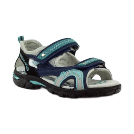 Sandales garçon Bartek 36113 bleu marine vert gris 1