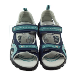 Sandales garçon Bartek 36113 bleu marine vert gris 4