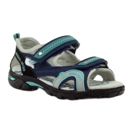 Sandales garçon Bartek 39113 bleu marine vert gris 1