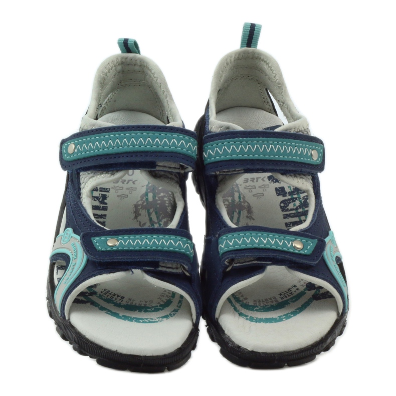 Sandales garçon Bartek 39113 bleu marine vert gris 4