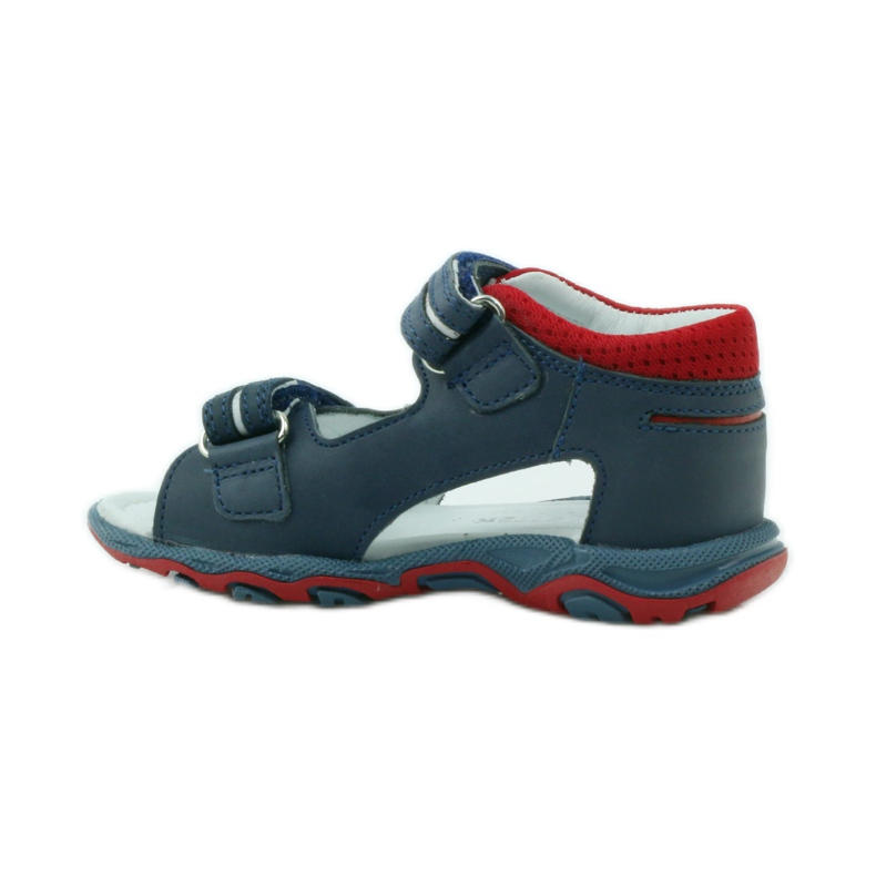 Sandales velcro Bartek 31825 bleu marine rouge 2