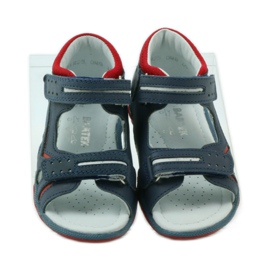 Sandales velcro Bartek 31825 bleu marine rouge 4