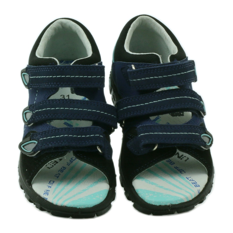 Bartek confortable Sandals Children's Velcro 36106 Navy Blue bleu 4