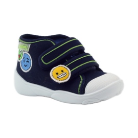 Chaussons garçons baskets Befado navets bleu marine 1