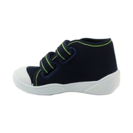 Chaussons garçons baskets Befado navets bleu marine 2
