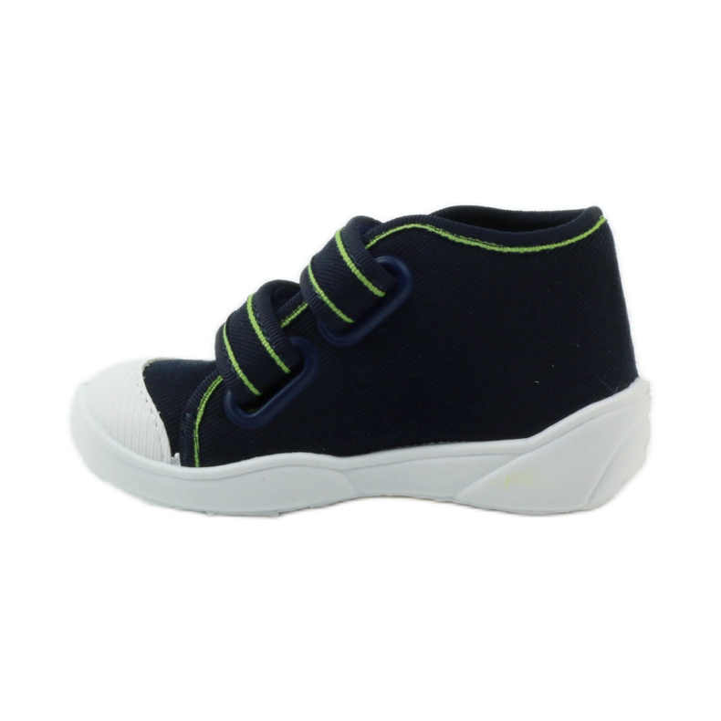 Chaussons garçons baskets Befado navets bleu marin 2