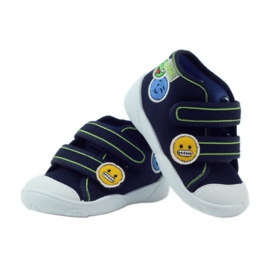 Chaussons garçons baskets Befado navets bleu marine 3