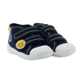 Chaussons garçons baskets Befado navets bleu marine 4