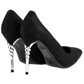 Escarpins en daim noir le noir 5
