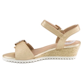 Kylie Sandales espadrilles à boucle jaune 2