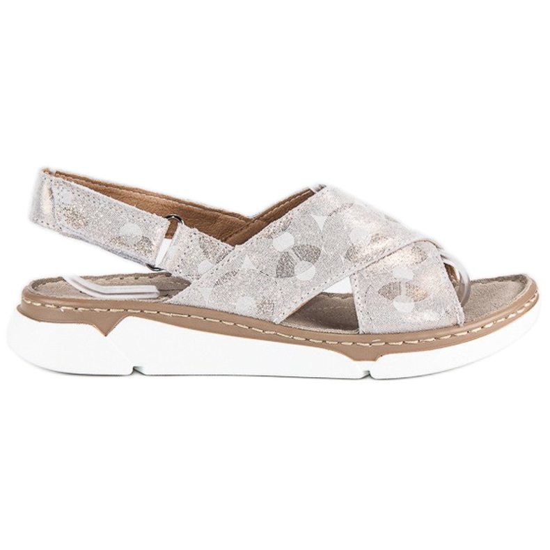 Filippo Sandales plates en cuir naturel jaune 2