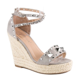 Bestelle Sandales espadrilles Rock gris 1 Bestelle Sandales espadrilles Rock gris 1