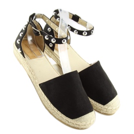 Espadrilles noires à clous A636-ESP-1 noir le noir 3