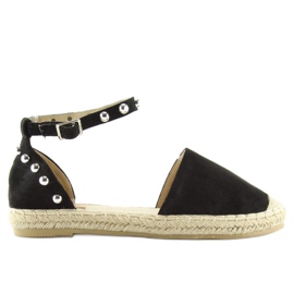 Espadrilles noires à clous A636-ESP-1 noir le noir 5