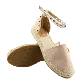 Espadrilles à clous roses A636-ESP-1 rose 1