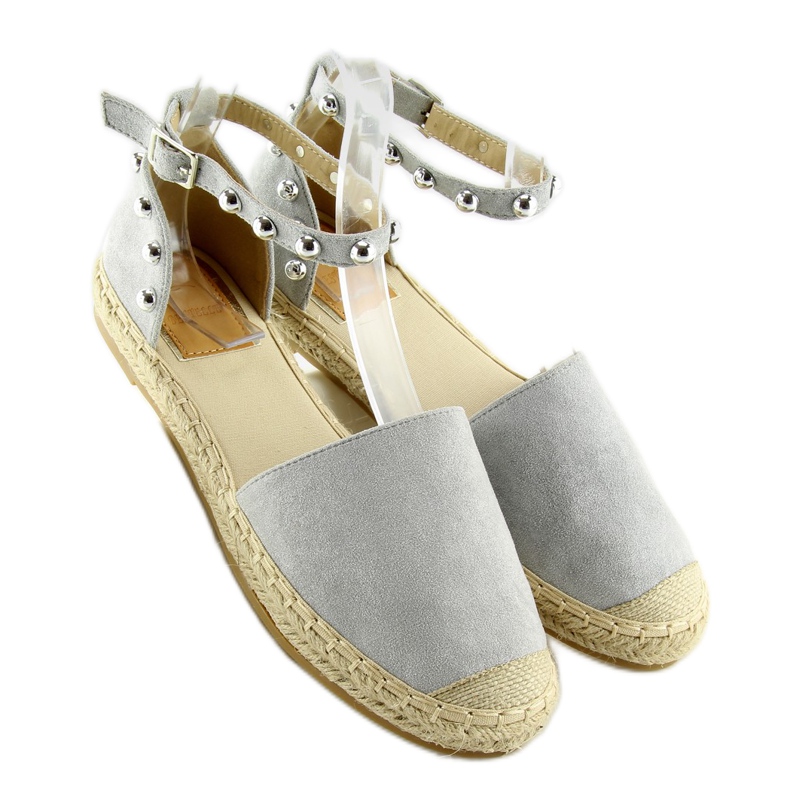 Gris Espadrilles à clous gris A636-ESP-1 gris 2