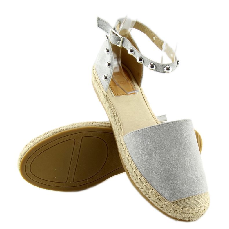 Gris Espadrilles à clous gris A636-ESP-1 gris 1