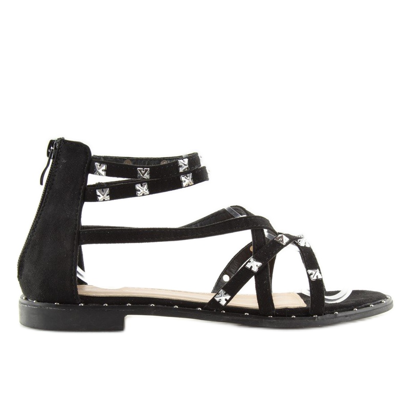 Sandales noires pour femme 358 noir 1