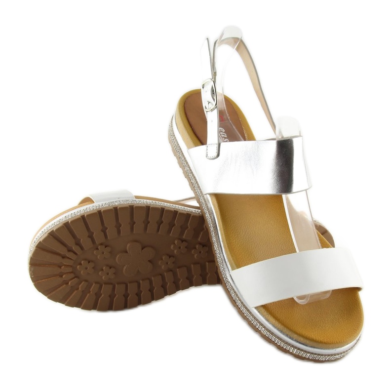 Sandales blanches pour femmes SL88P Blanc 2 Sandales blanches pour femmes SL88P Blanc 2