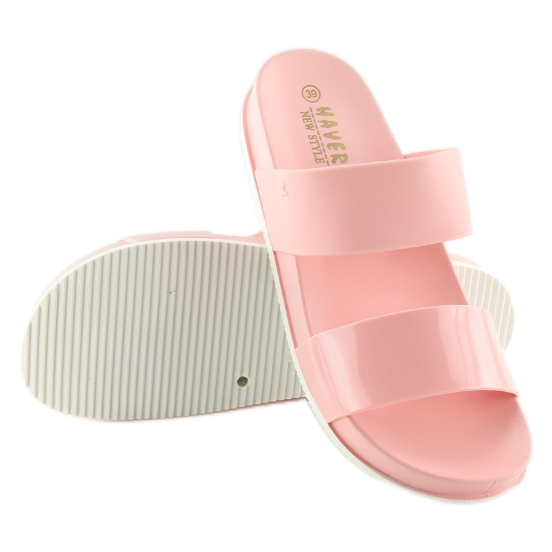 Claquettes silicone rose KM122 D. Rose 1