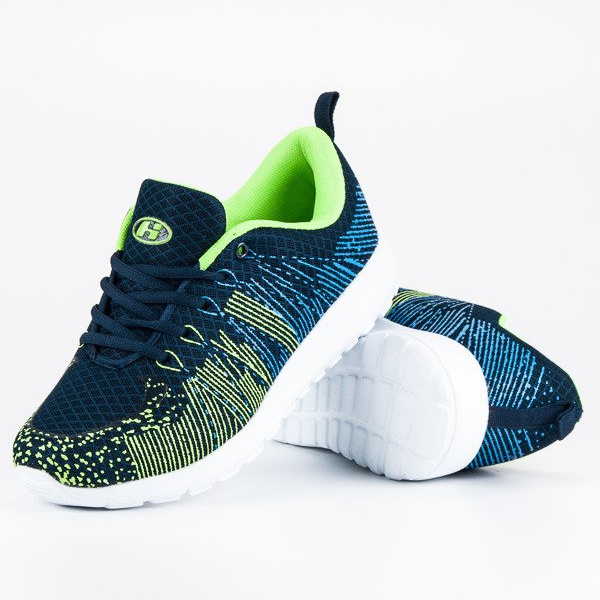 Hasby Chaussures de sport légères vert bleu marine 2