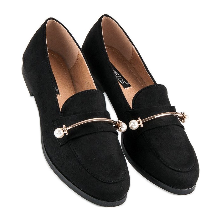 Richelieus noirs avec perles 1