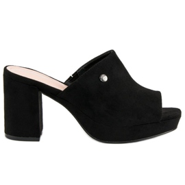 Milaya Chaussons sur le poteau le noir 2