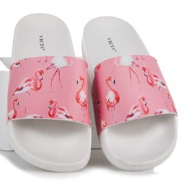 Vices Chaussons flamant rose 1