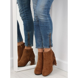 Fringe C138 Boots camel à franges brun 8