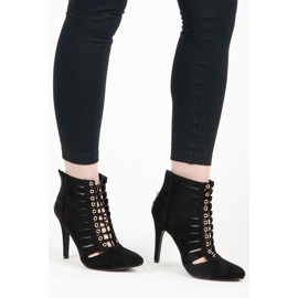 Cm Paris Bottines ajourées le noir 5