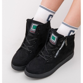 Baskets en daim le noir 7