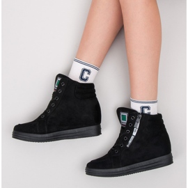 Baskets en daim le noir 9